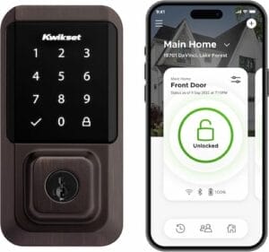 Kwikset Halo Wi-Fi Smart Lock, Keyless Entry Front Door Touchscreen Deadbolt, App Control Kwikset Halo Wi-Fi Smart Lock, Keyless Entry Front Door Touchscreen Deadbolt, App Control