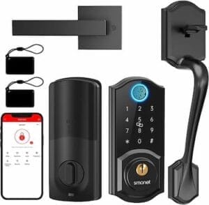 SMONET Smart Lock 1 SMONET Smart Lock Front Door, SMONET Keyless Entry Door Lock with Handle