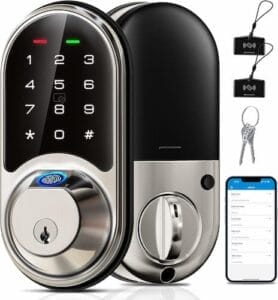 Veise Smart Lock, Fingerprint Door Lock, 7-in-1 Keyless Entry Door Lock with App Control Veise Smart Lock, Fingerprint Door Lock, 7-in-1 Keyless Entry Door Lock with App Control